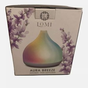 Lomi Aroma Therapy Fan Diffuser Color Changing Light USB Cable Air Freshener